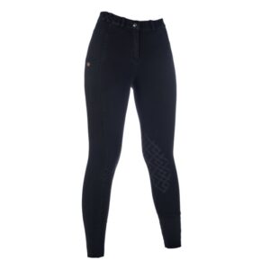 Rijbroek -Harbour Island Denim- Siliconen kniestuk- HKM