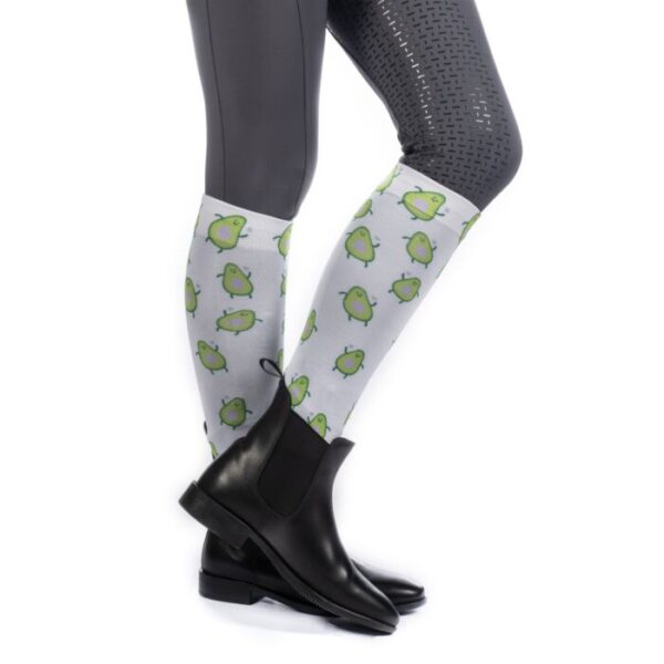 Paardrijsokken- Arizona- Flamingo- Avacado- HKM - Afbeelding 4