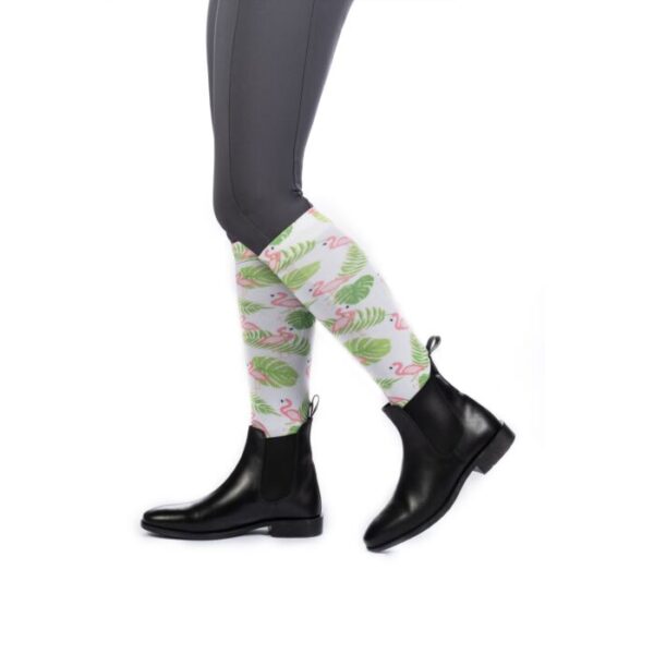 Paardrijsokken- Arizona- Flamingo- Avacado- HKM - Afbeelding 2