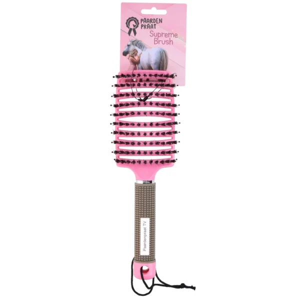 Paardenpraat Horse Supreme Borstel Roze